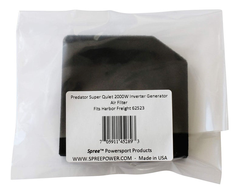 Spree compatible replacement for Harbor Freight Predator Super Quiet 2000W Inverter Generator air filter - Image 2